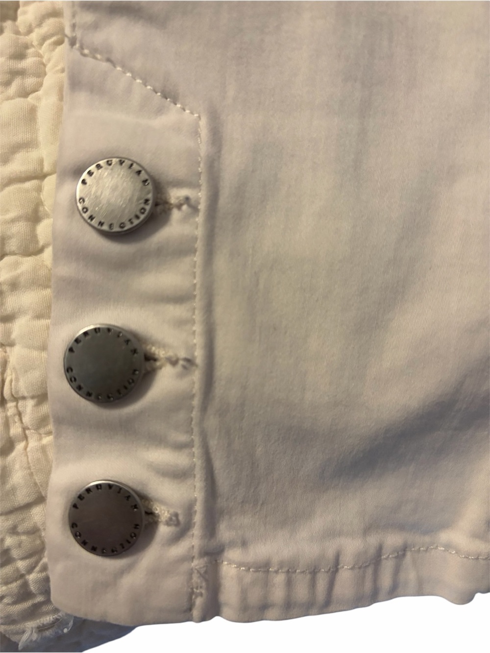 EUC Peruvian Connection Ryder Quiet Luxury French Twill Cream Ankle Pants Size 6 - Picture 7 of 7